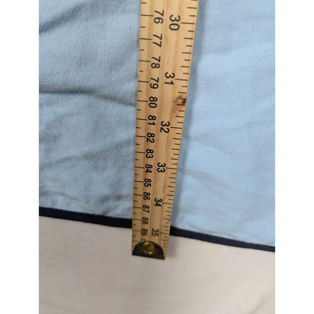 Carters One Size‎ Baby Blanket Blue Navy Trim